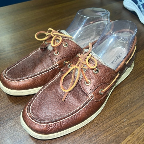 Sperry Top Sider Bluefish 2 Eye Tan Women 10M 9276632 - Picture 2 of 10